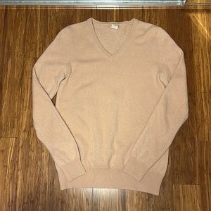 J Crew Cashmere V-Neck Sweater Size L